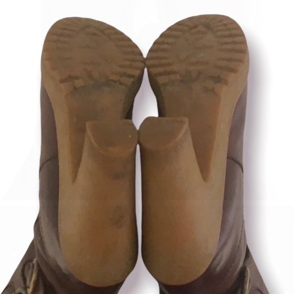 Authentic Marc by Marc Jacobs Sherpa lined leather designer boots sz 5 Euro 35 - Picture 6 of 8